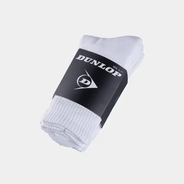 MENS CREW SOCKS 3-PACK - WHITE -
