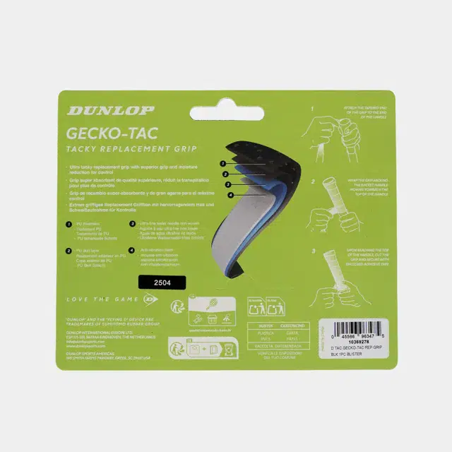 GECKO-TAC REP GRIP BLK 1PC BLISTER -