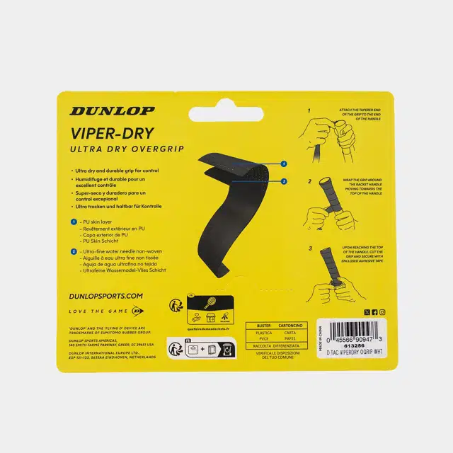 ATP VIPER-DRY OGRIP WHT 3PCS BLISTER -