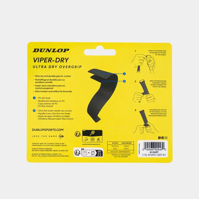 ATP VIPER-DRY OGRIP BLK 3PCS BLISTER - 2 ATP VIPER-DRY OGRIP BLK 3PCS BLISTER -