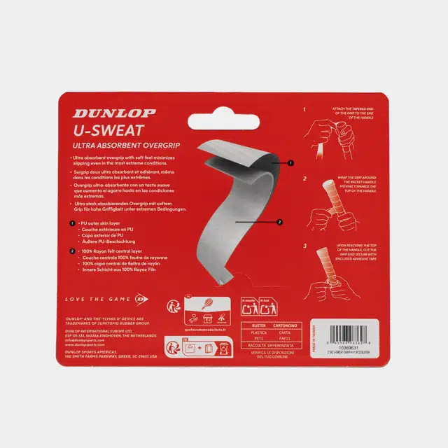 U-SWEAT OGRIP WHT 3PCS BLISTER - 2 U-SWEAT OGRIP WHT 3PCS BLISTER -