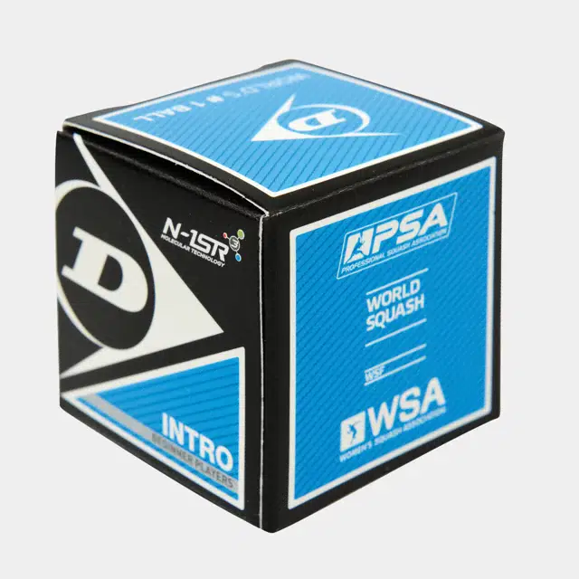 Intro Squash Ball 12pcs - blue dot -
